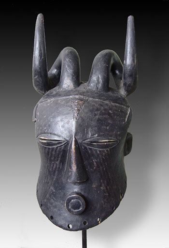 Bushoong gehoernte Maske Kongo Congo AA