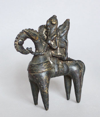 Sao Bronze Reiterfigur Tschad AA