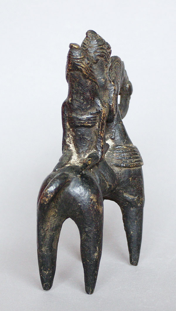 Sao Bronze Reiterfigur Tschad D