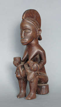 Mutterschaftsfigur Bambala Kongo
